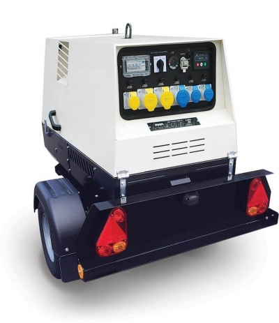 10kVA Single Phase Super Silent Generator - Towable